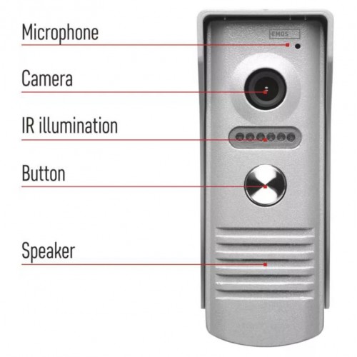 Telefonspynė su ekranu bei vaizdo transliavimu į mobilų įrenginį EMOS EM101-WIFI