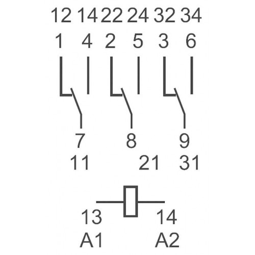 Elektromagnetinė relė FINDER 24VAC 10A 55.33.8.024.0010