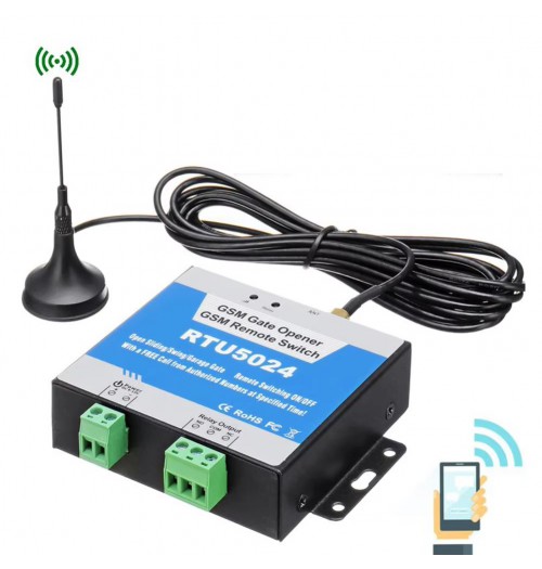 GSM valdiklis / ryšio modulis RTU5024 4G, su išnešama antena