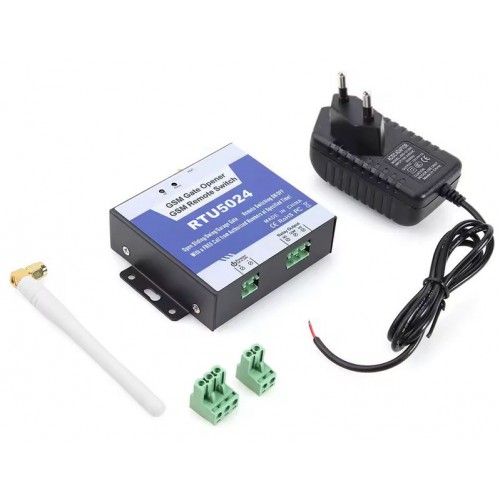 GSM valdiklis / ryšio modulis RTU5024 4G, su maitinimo šaltiniu