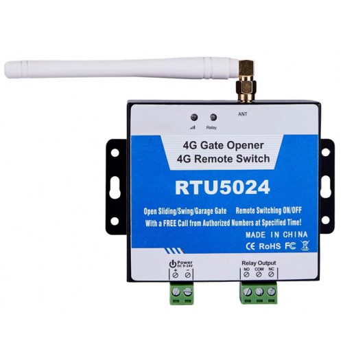 GSM valdiklis / ryšio modulis RTU5024 4G, su maitinimo šaltiniu