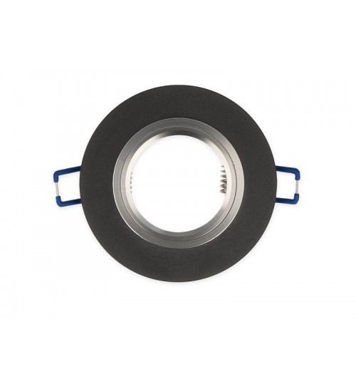 Įleidžiamas šviestuvas 1xGU10 LEDLINE GLIKKA 241420 šlifuotas juodas stiklas