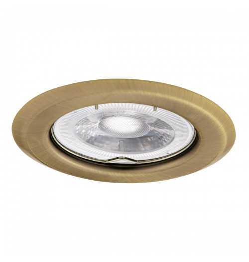 Įleidžiamas šviestuvas GU10 Kanlux ARGUS II CT-2114, šlifuoto žalvario sp.