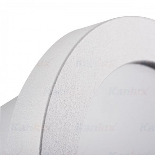 Įleidžiamas šviestuvas 1xGU10 Kanlux FLINI baltos sp., apvalus, IP44