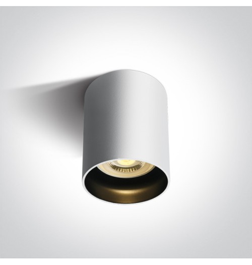 Akcentinis šviestuvas Onelight DARK 12105N/W 1xGU10, baltas, juodos sp. reflektorius