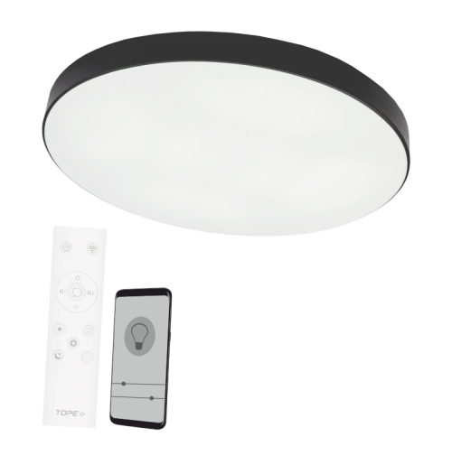 Šviestuvas TOPE BOSTON LED 2x36W 3000-6500K 0-5681lm, juodas