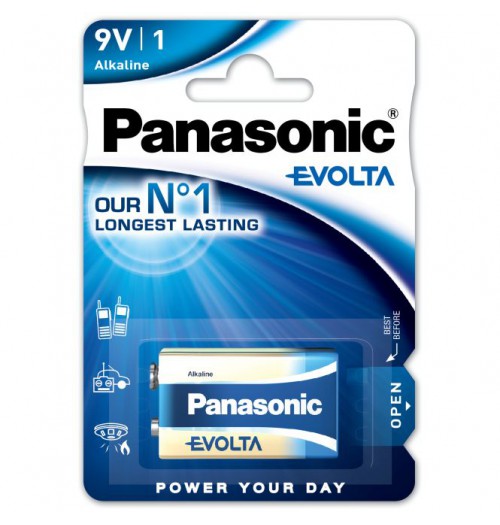 Šarminė baterija Panasonic EVOLTA 6LR61 9V