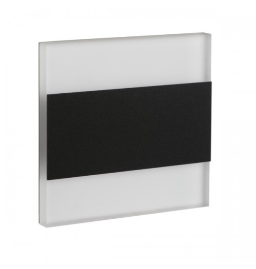 Laiptų šviestuvas TERRA LED B-WW, 12V 0.8W 3000K, juodos spalvos apdaila