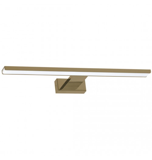 LED veidrodžio šviestuvas Milagro SHINE 1, 600 mm, 13.8W 4000K 966lm IP44, žalvario sp.