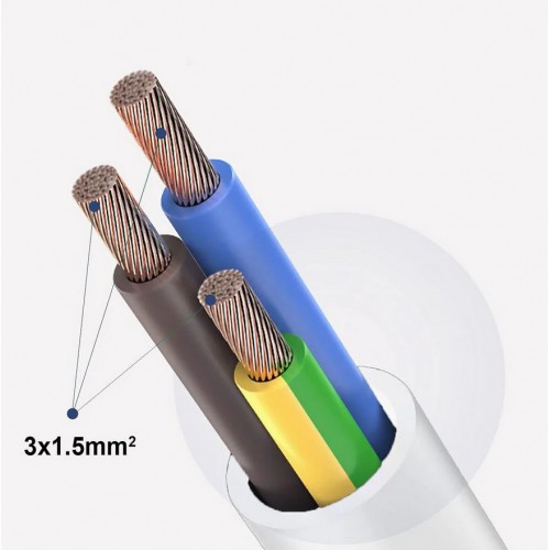 Ilgiklis-ritė 20 m 4 lizdų IP44 (3x1.5mm² kabelis) HOROZ Electric