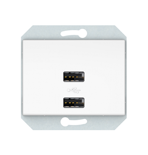 2xUSB maitinimo lizdas USB-3,4A-02 XP500 WW
