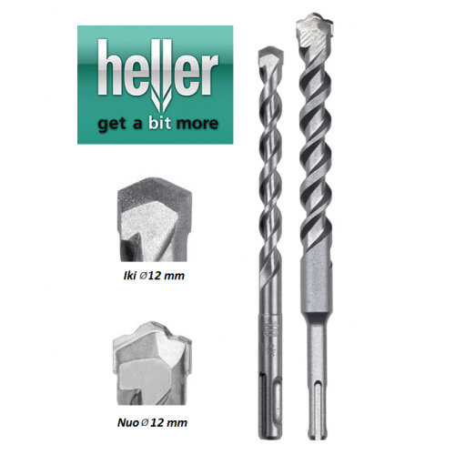 Grąžtas betonui SDS+ Heller 12x400/450