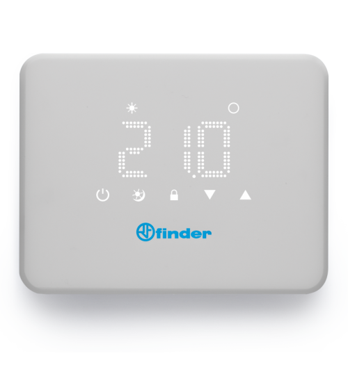 Programuojamas termostatas su liečiamu ekranu Finder BLISS T 1T.91.9.003.0000, baltas
