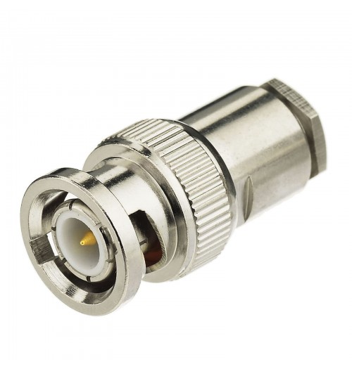 BNC tipo lituojamas kištukas RG58/U kabeliui