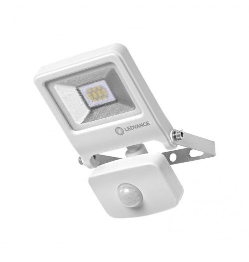 Prožektorius OSRAM ENDURA LED 10W 3000K 800lm su jud. davikliu baltas