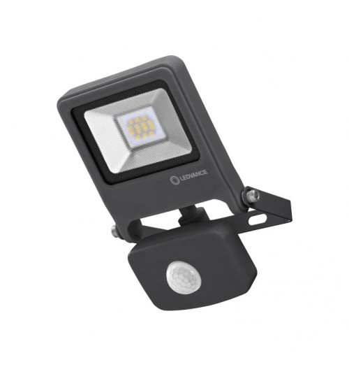 Prožektorius OSRAM ENDURA LED 10W 3000K 800lm su jud. davikliu pilkas