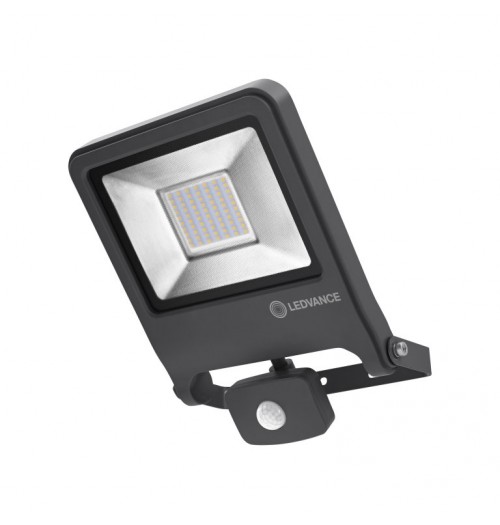 Prožektorius OSRAM ENDURA LED 50W 3000K 4500lm su jud. davikliu pilkas