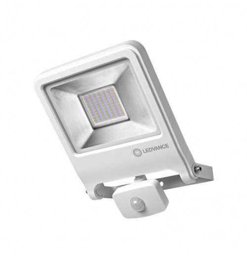 Prožektorius OSRAM ENDURA LED 50W 3000K 4500lm su jud. davikliu baltas