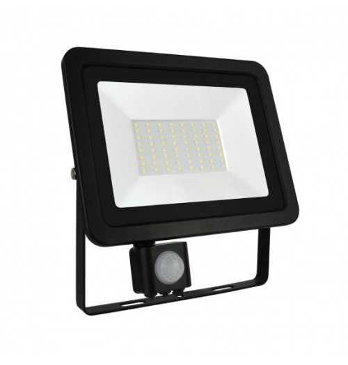 Prožektorius Spectrum LED 50W 4000K 3850lm su jud. davikliu juodas