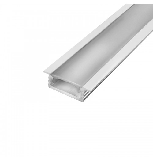Įleidžiamas LED juostų profilis GROOVE, dažytas balta sp., 2m