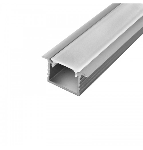 Įleidžiamas LED juostų profilis GROOVE MAX, anoduotas, 2m