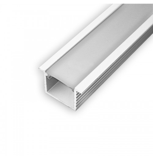 Įleidžiamas LED juostų profilis GROOVE MAX, dažytas balta sp., 2m