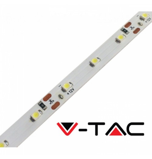 LED juosta V-TAC 12V 3.6W/m 60LED/m žalia 60lm/W IP20