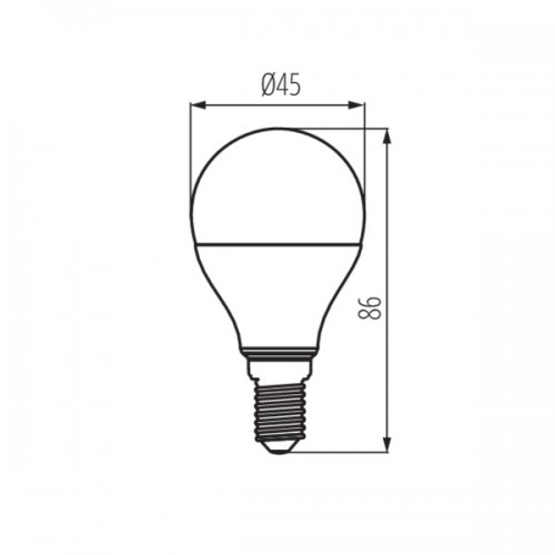 Lemputė Kanlux IQ-LED E14 P45 7.5W 2700K 810lm