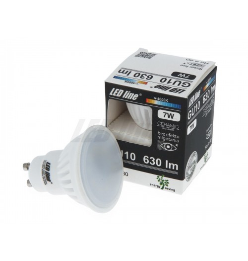 Lemputė LEDLINE GU10 7W 4000K 630lm