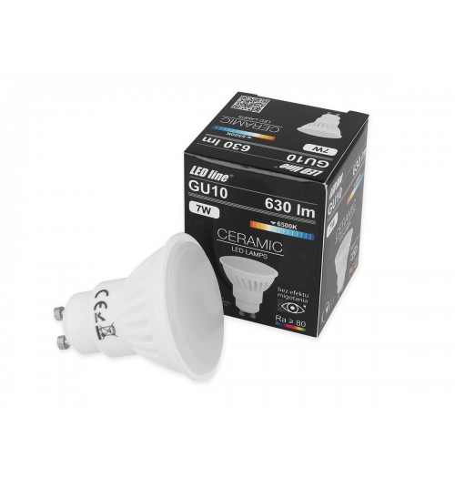 Lemputė LEDLINE GU10 7W 6500K 630lm