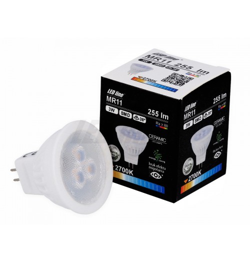 Lemputė LEDLINE MR11 3W 2700K