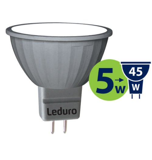 Lemputė LEDURO LED MR16 PAR16 12V 5W 3000K