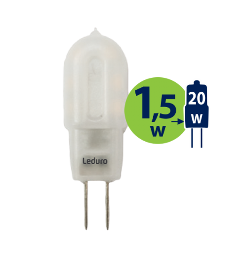 Lemputė LEDURO LED G4 1.5W 3000K (12V AC/DC)