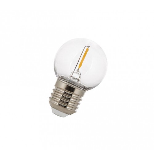 Lemputė girliandoms E27 LED, G45, 1W, 2700K (šilta balta spalva), plastikinė, THORGEON