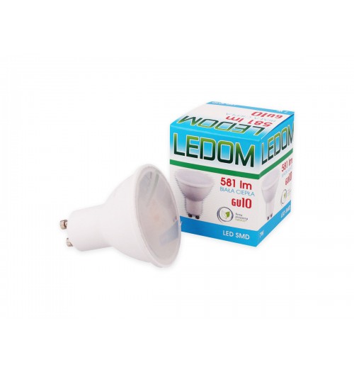 Lemputė LED LEDOM GU10 7W 3000K 581lm