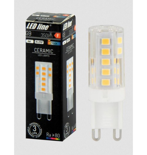 Lemputė LEDLINE LED G9 4W 2700K 350lm