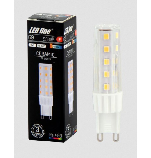 Lemputė LEDLINE LED G9 6W 2700K 550lm