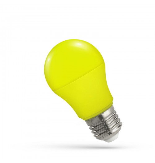 Lemputė SpectrumLED E27 A50 5W, geltona