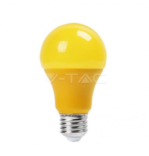 Lemputė V-TAC LED E27 A60 9W geltona
