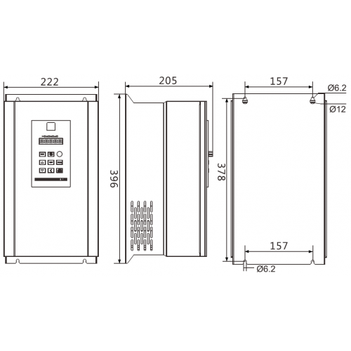 Dažnio keitiklis Wecon VB-4T18R5GB/022PB 3F>3F 18.5/22.0kW IP20
