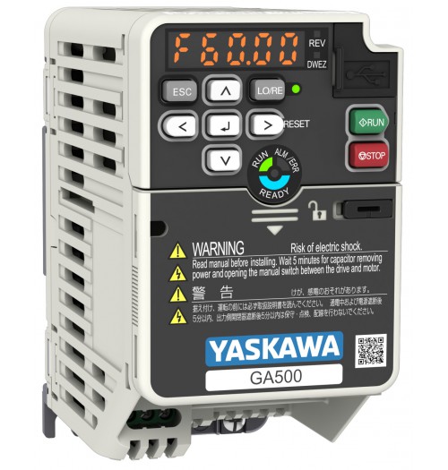 Dažnio keitiklis Yaskawa GA50CB002EBAA 1F>3F 0.25/0.37kW IP20