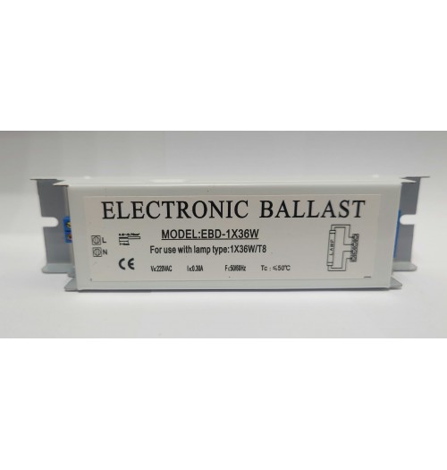 Elektroninis lempų paleidiklis (balastas) 1x36W