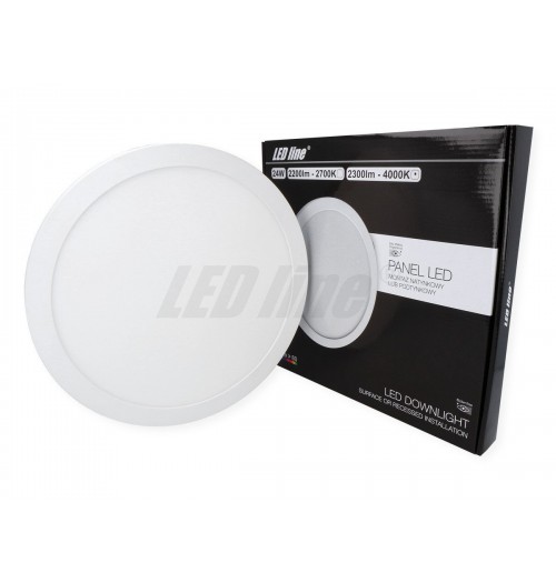 LED panelė LEDLINE EASYFIX 24W 4000K įleidžiama/virštinkinė apvali 