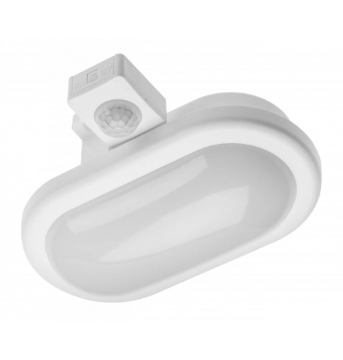 Buitinis šviestuvas GTV OVALIO LED 8W 4000K 640lm IP54 su judesio davikliu