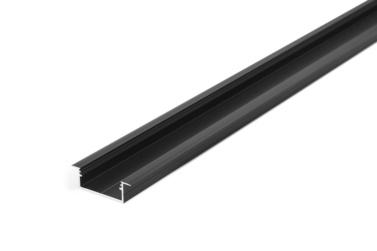 Stevenson molester Diligence Profilis LED juostoms įleidžiamas VARIO30-06 juodas, 2 m